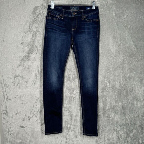 Lucky Brand Jeans Women 0 25 Lolita Skinny Orta Premium Casual Fading Whiskering - Picture 2 of 13